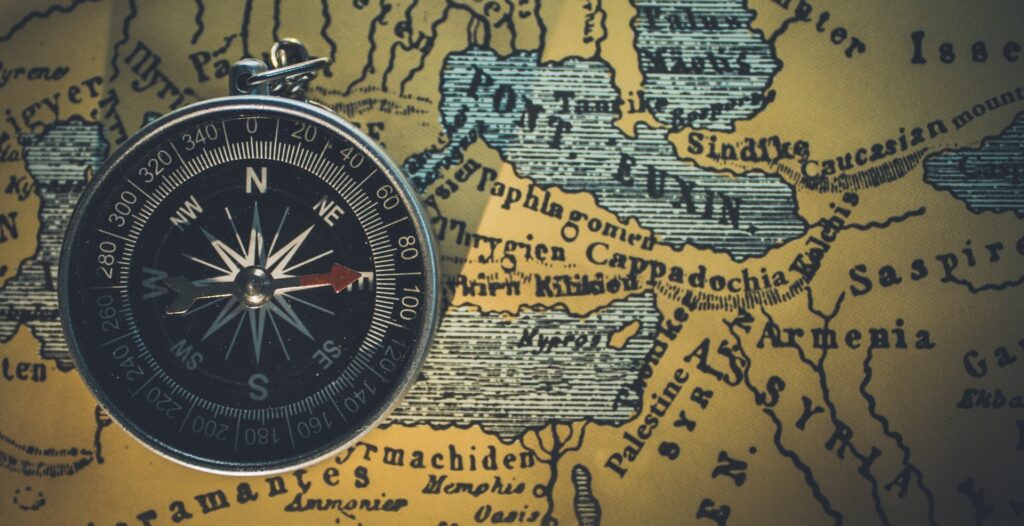 Explore how the first maps were invented and how they shaped navigation and exploration.
