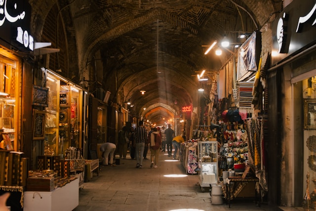ancient market in Iran